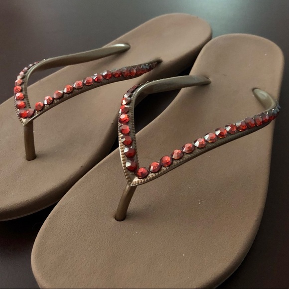 Genuine Swarovski Crystal Embellished Sandals - 8 - Picture 3 of 4